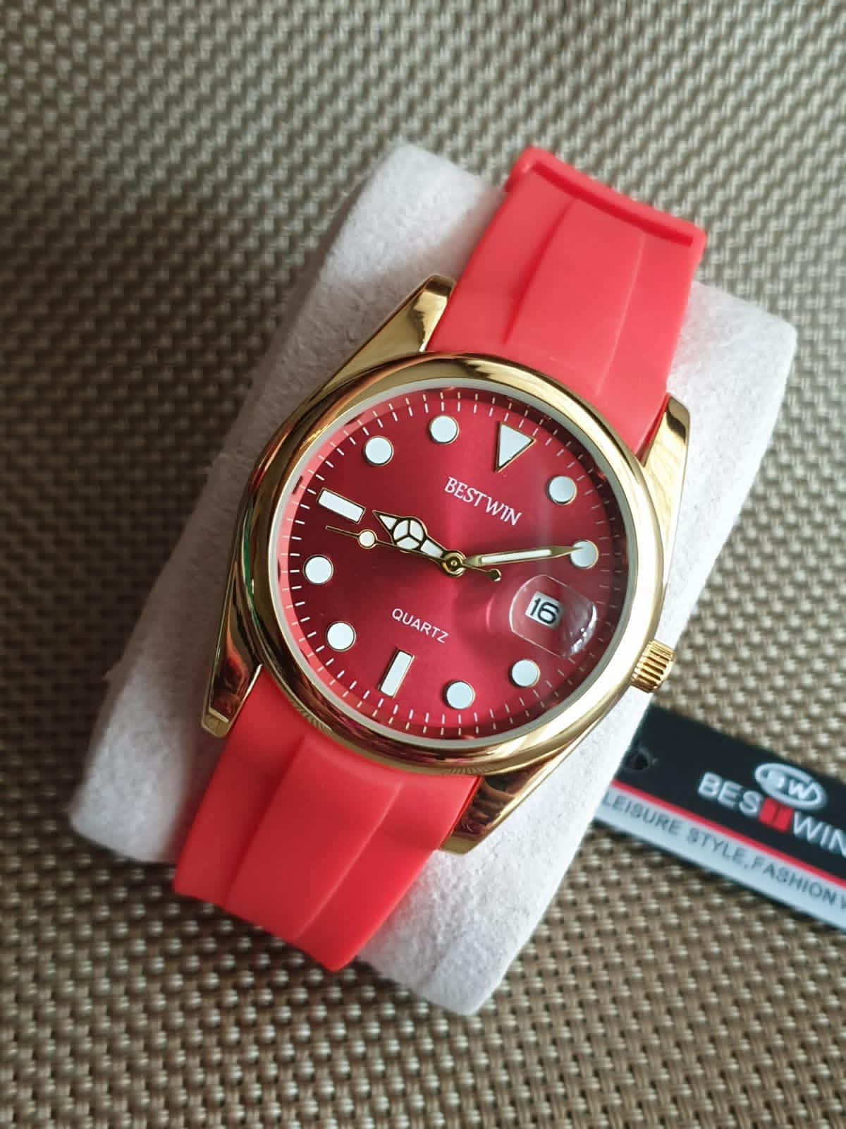 Rubber Strap Bestwin Watch
