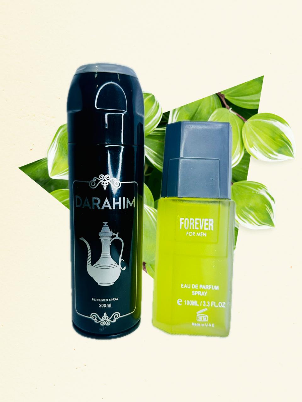 Gift set Forever For Men”Perfume,Darahim Body Sprey,Alongside Pen