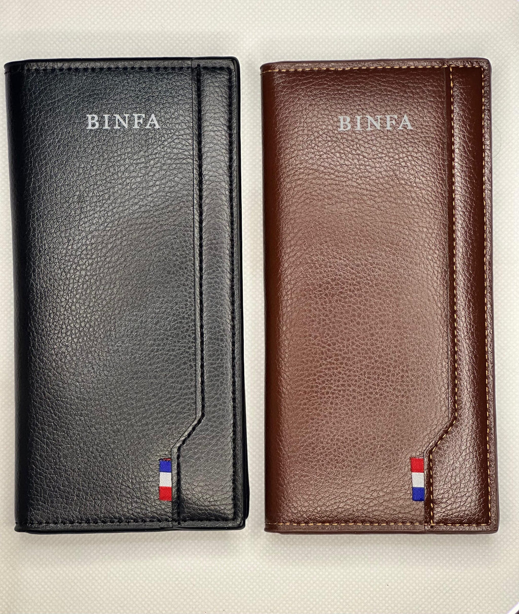 BINFA premium leather men wallet brown