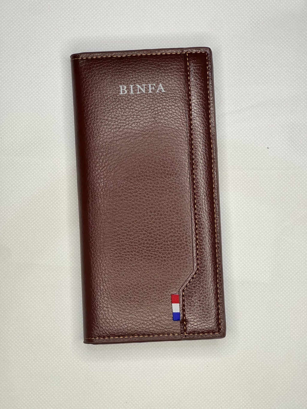 BINFA premium leather men wallet brown