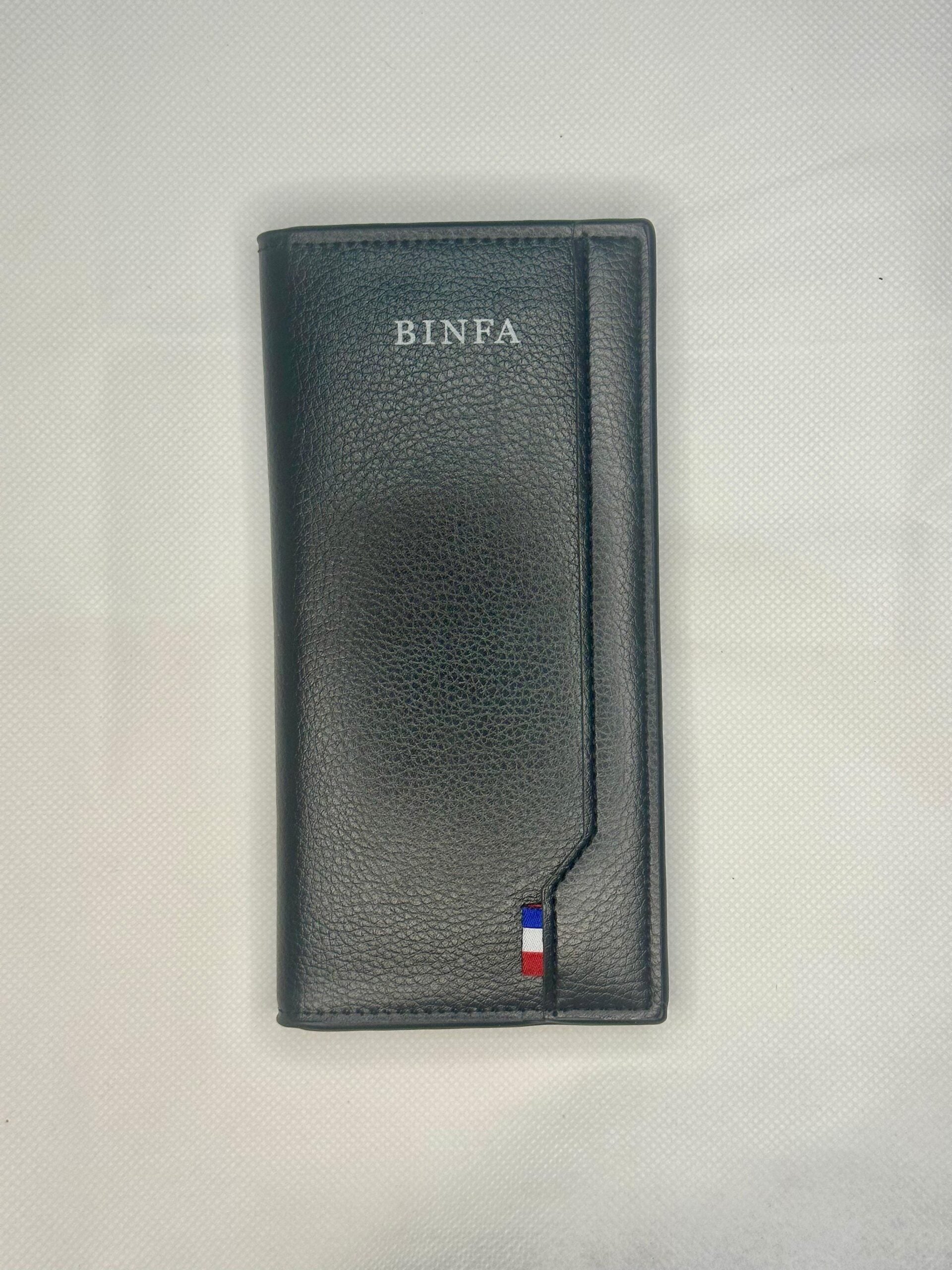 BINFA premium leather men wallet brown