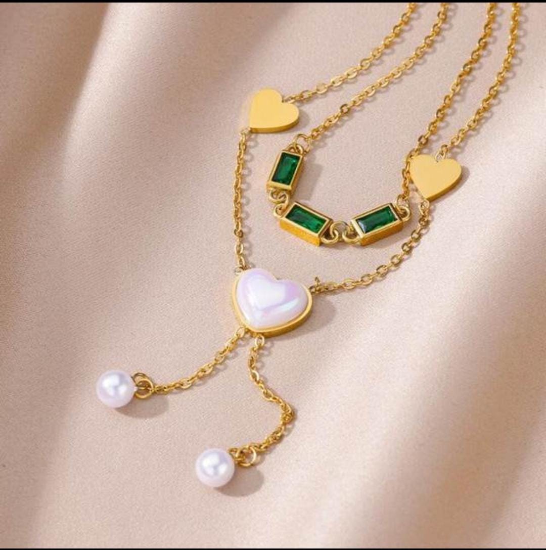 Fashion 3Pcs Fashion 18k Gold Plated Tarnish Free Stainless Steel