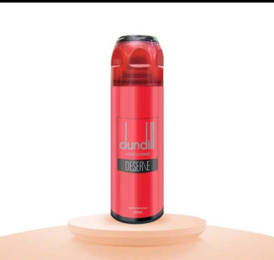 GIFT SET DUNHIL BODY SPRAY + MEN WATCH