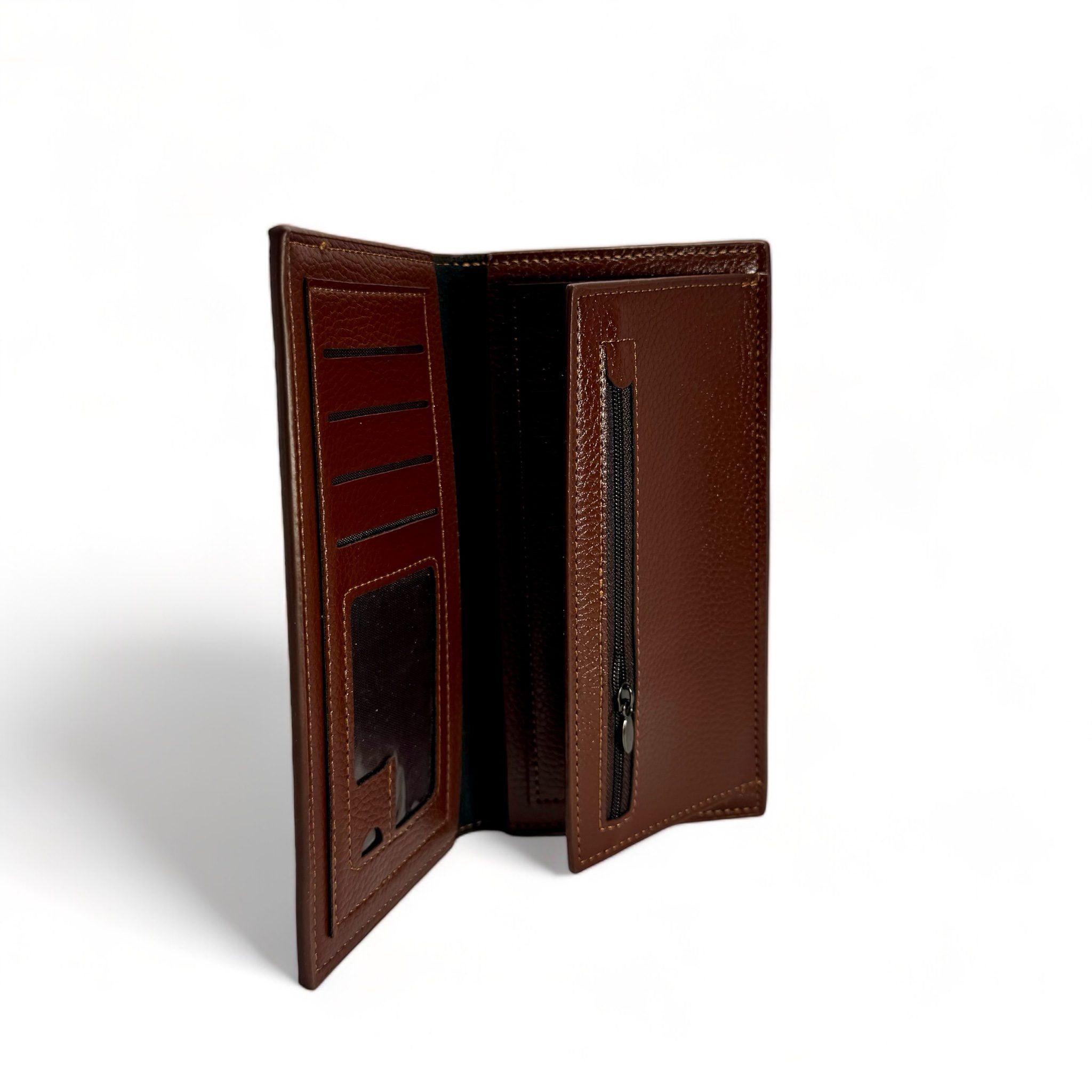 BINFA premium leather men wallet brown